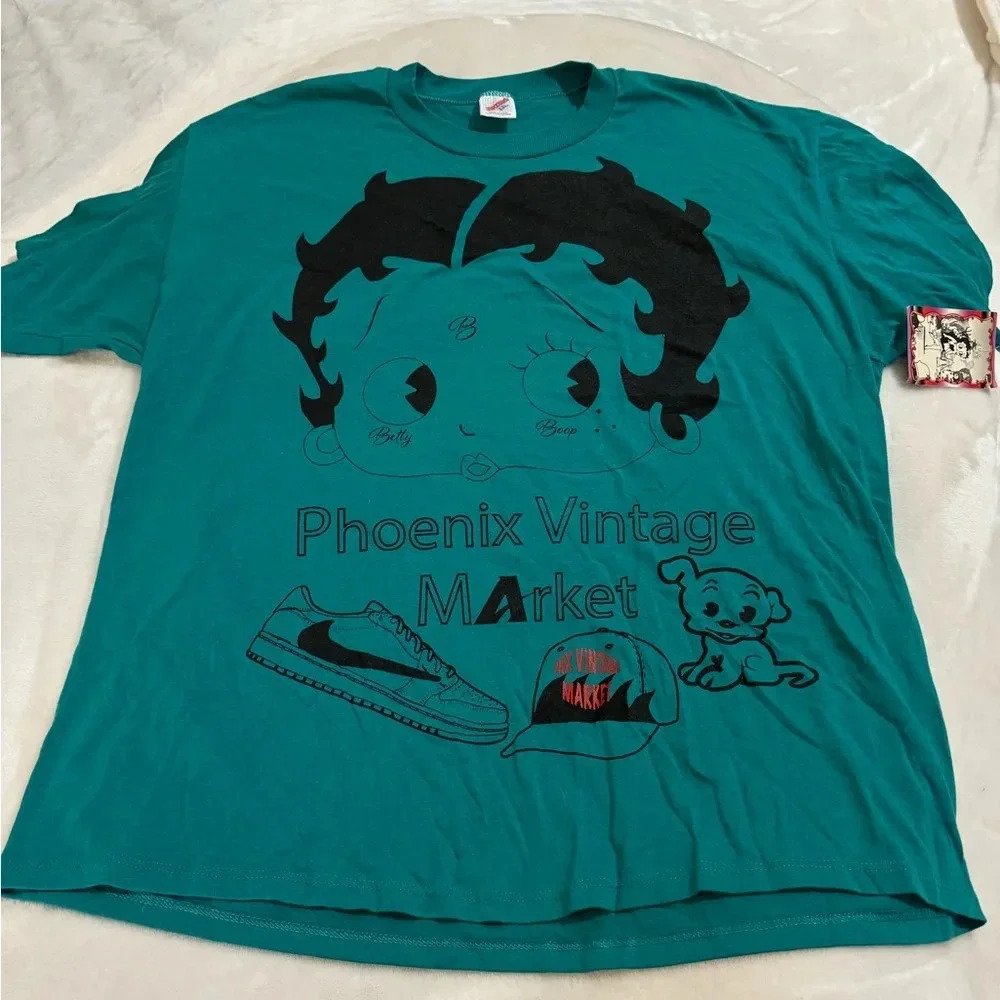 VTG 1995 Custom Betty Boop Phoenix Vintage Market TShirt Single Stitch Arizona - Picture 2 of 14